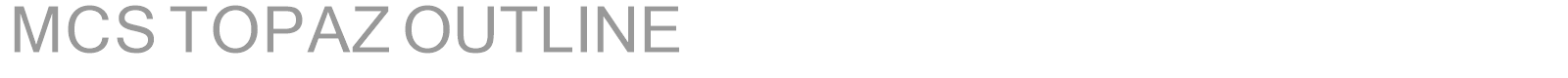 MCS TOPAZ OUTLINE font preview
